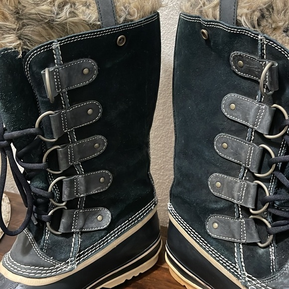 Sorel Joan Of Arctic Tall Boots Black waterproof Women's Size 9.5 winter - Picture 4 of 17